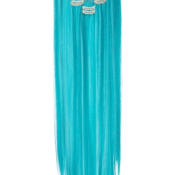 ?TEAL BLUE 22” 7 PC FULL HEAD CLIP IN HIGHLIGHTS